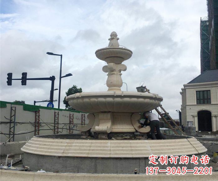 黄冈品质卓越的定制大型喷泉石雕