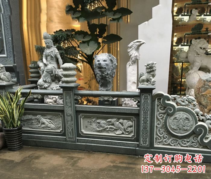 黄冈精美仿古石栏板雕塑