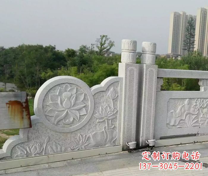 黄冈汉白玉石雕栏板