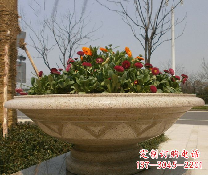 黄冈中领雕塑花盆石雕