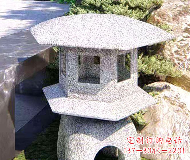 黄冈石头雕塑灯——点亮公园之美