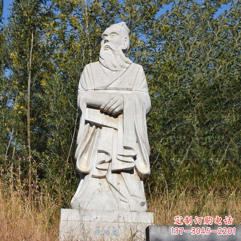 黄冈以司马迁石雕塑展现古代名人