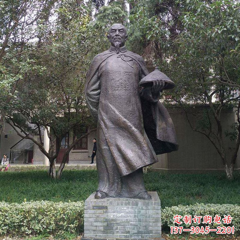 黄冈传承晚清民族英雄林则徐精铸雕塑