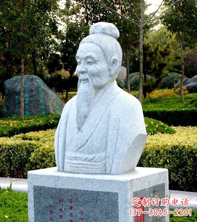 黄冈以历史名人头像捕捉历史文脉——由中领雕塑定制的王献之石雕头像