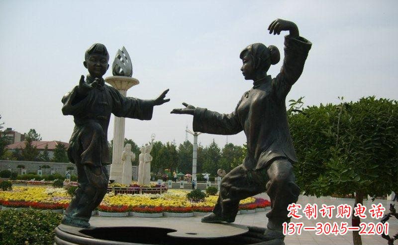 黄冈艺术精灵传统太极拳铜雕