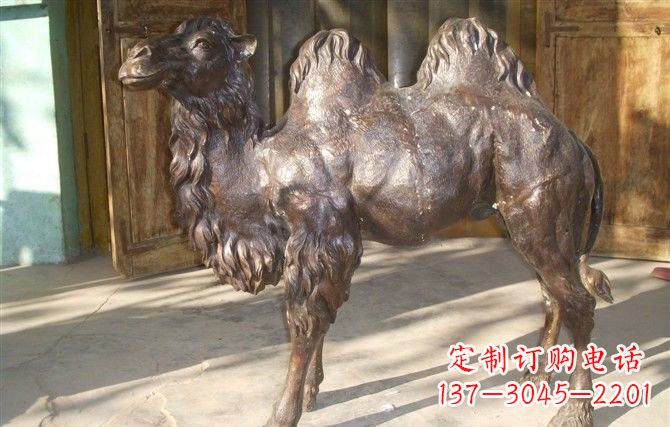 黄冈公园骆驼铜雕222