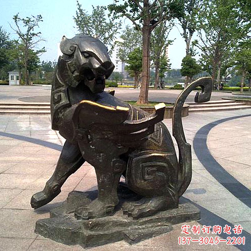 黄冈中领雕塑——精美独特的貔貅雕塑