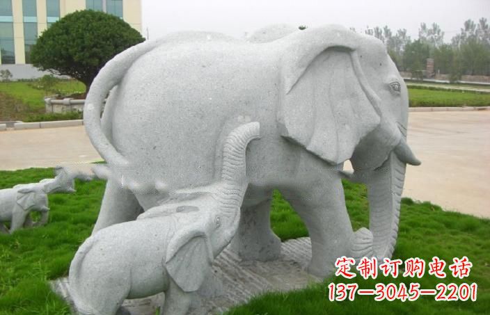 黄冈传神静谧的大象石雕