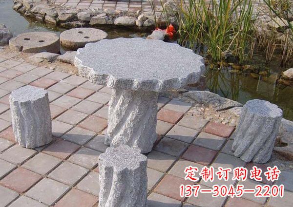 黄冈公园石桌凳雕塑