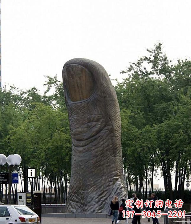 黄冈中领雕塑大拇指铜雕竖立景观