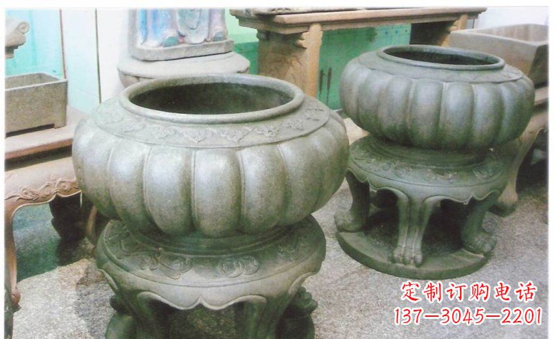 黄冈铜质公园水缸雕塑