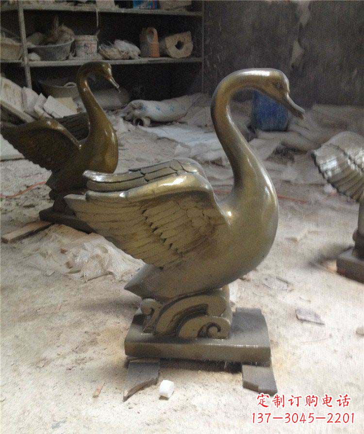 黄冈中领雕塑 | 精美天鹅雕塑