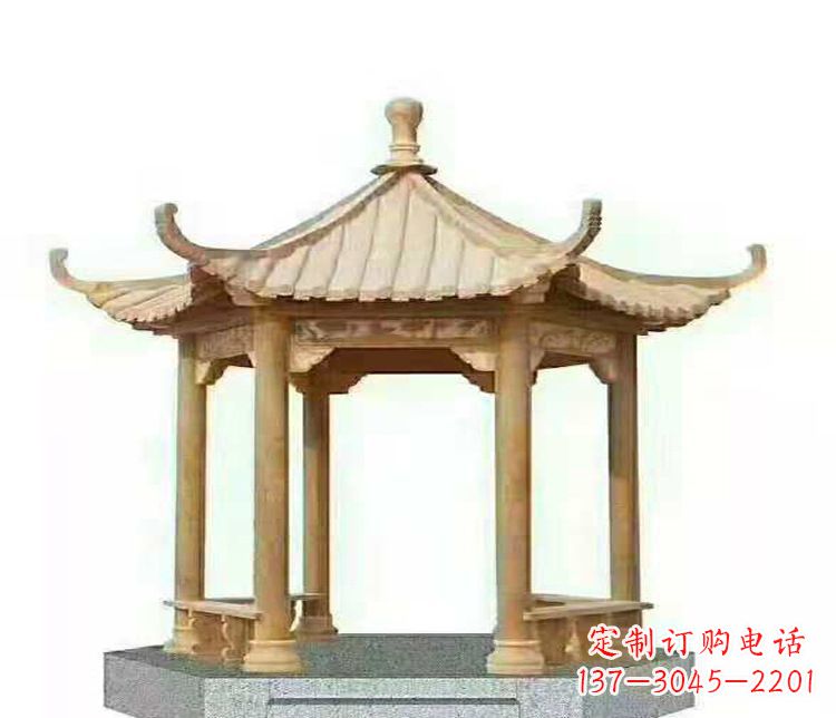 黄冈晚霞凉亭石雕