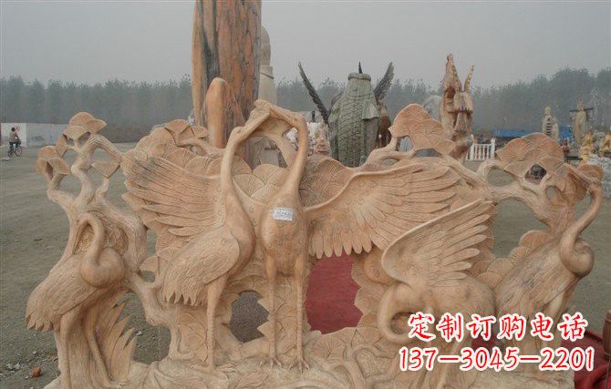 黄冈精美仙鹤雕塑