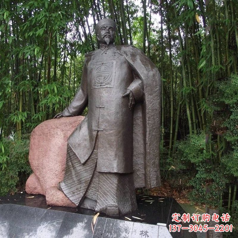 黄冈以林则徐铜雕塑荣耀中华民族