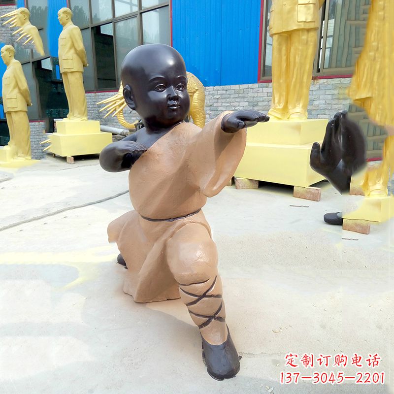 黄冈功夫小和尚雕塑