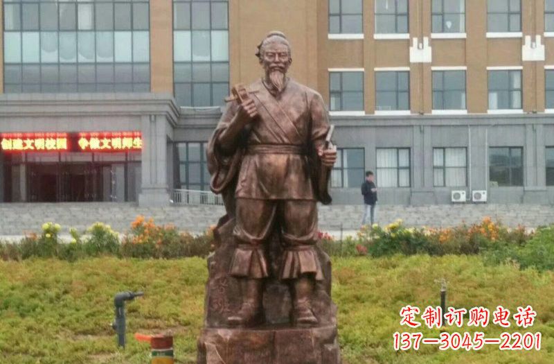 黄冈古代名人铜雕鲁班