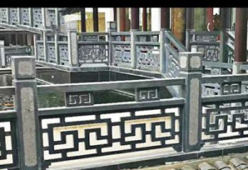 黄冈公园仿古石栏板