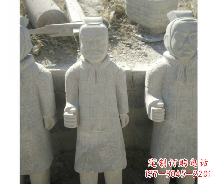 黄冈欣赏秦帝国历史,精美的兵马俑雕塑