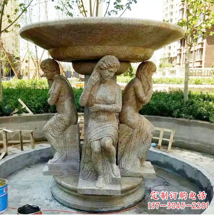 黄冈古典石雕喷泉