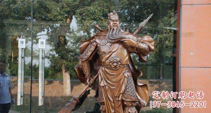 黄冈关公古代人物铜雕