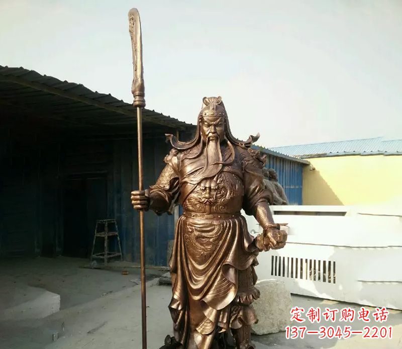 黄冈关公人物铜雕
