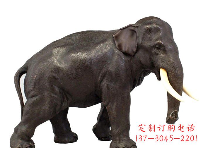 黄冈中领雕塑|传递象征意义的铜大象雕塑