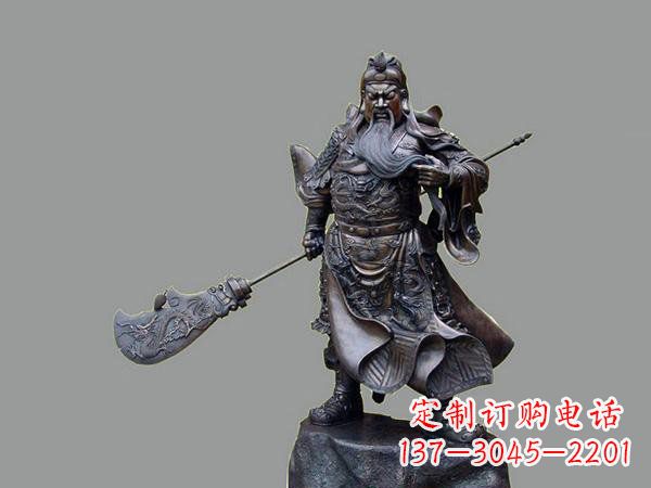 黄冈关羽关二爷铜雕