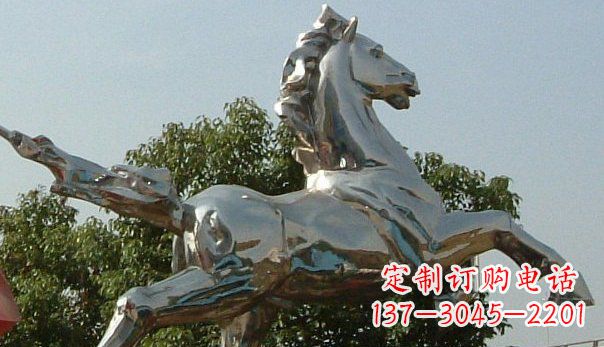 黄冈精美不锈钢奔马雕塑
