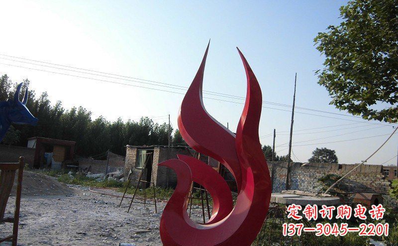 黄冈广场不锈钢抽象凤凰雕塑_1 (2)