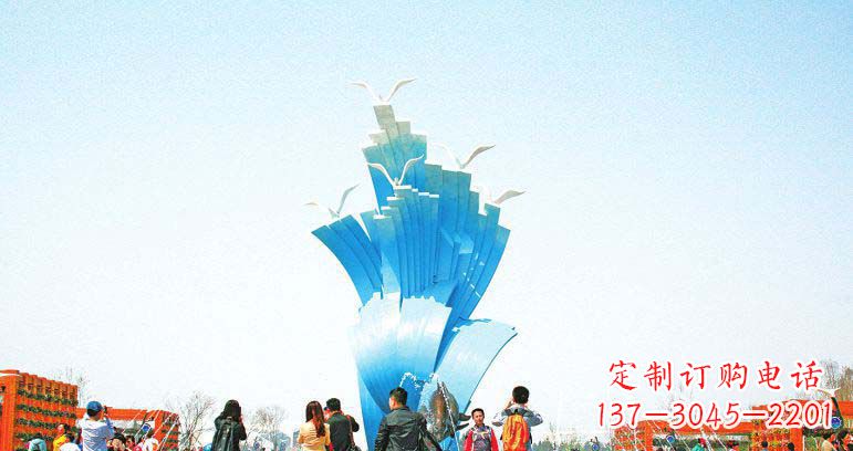 黄冈光彩熠熠的海鸥雕塑