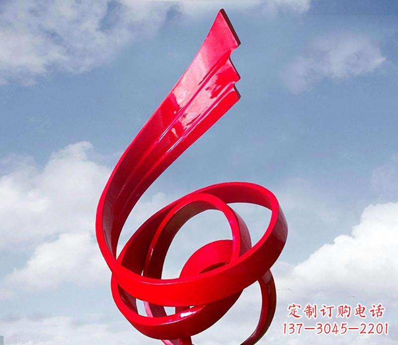 黄冈中领雕塑为您定制翅膀抽象雕塑