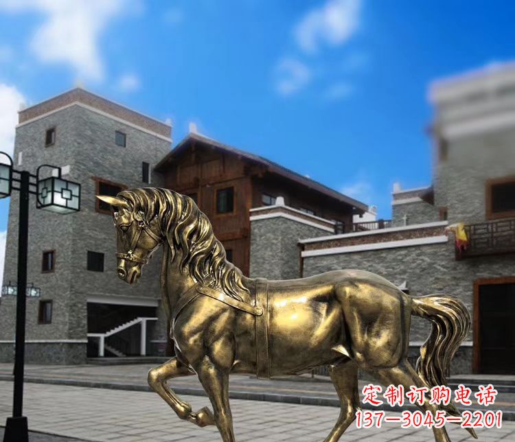黄冈金色动物雕塑,点缀您的园林景观