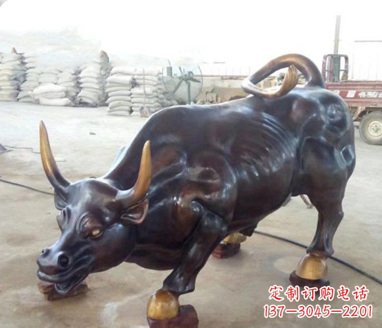 黄冈牛玻璃钢仿铜动物雕塑-把动物雕塑带入生活