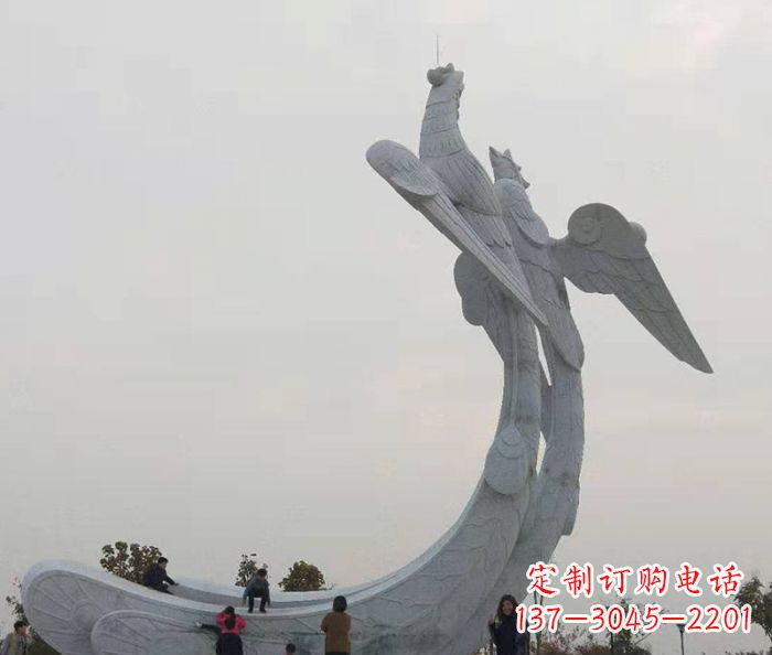 黄冈广场景观凤凰石雕