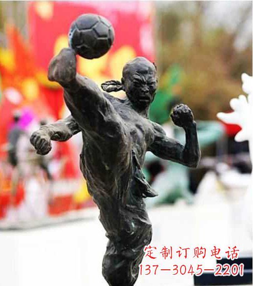 黄冈足球雕塑:展现无限自由