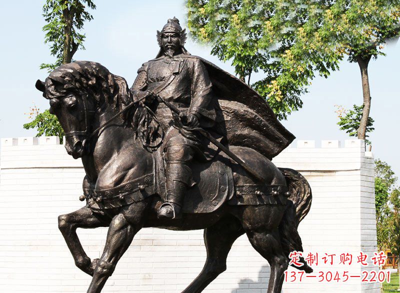 黄冈精美骑马雕塑，充满英勇气概