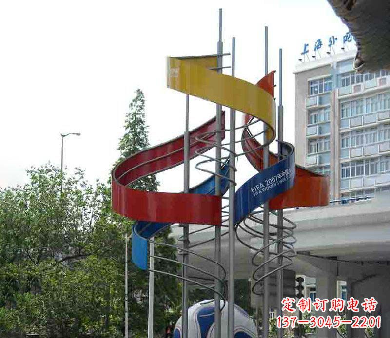 黄冈精美的不锈钢足球雕塑