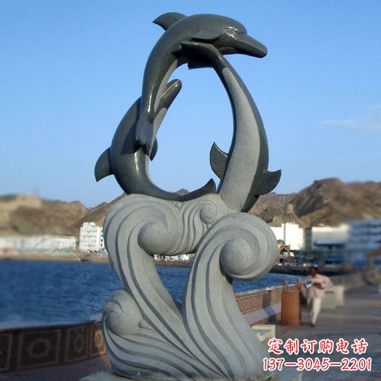 黄冈海豚石雕雕塑