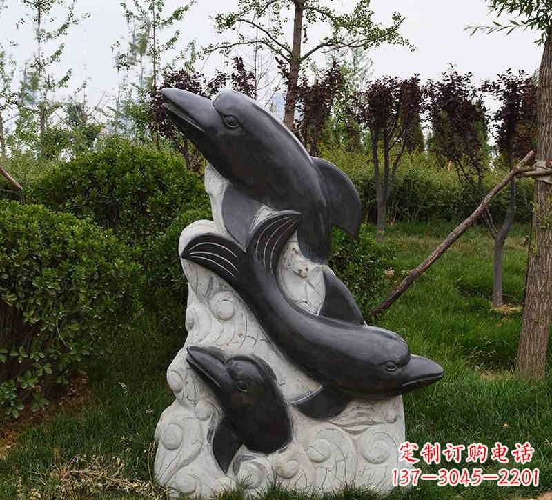 黄冈特色海豚雕塑,带您体验最真实的海洋梦想