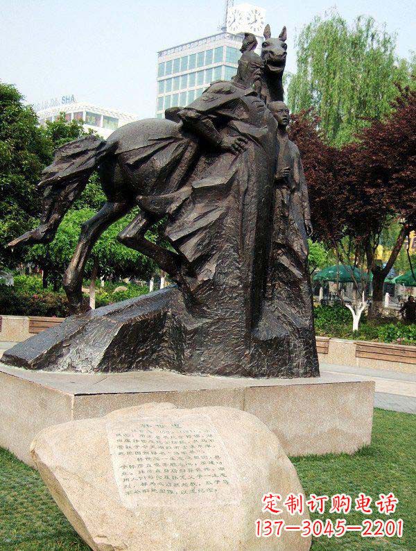 黄冈韩世忠古代名人铜雕