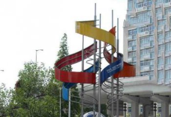 黄冈中领雕塑：不锈钢足球雕塑