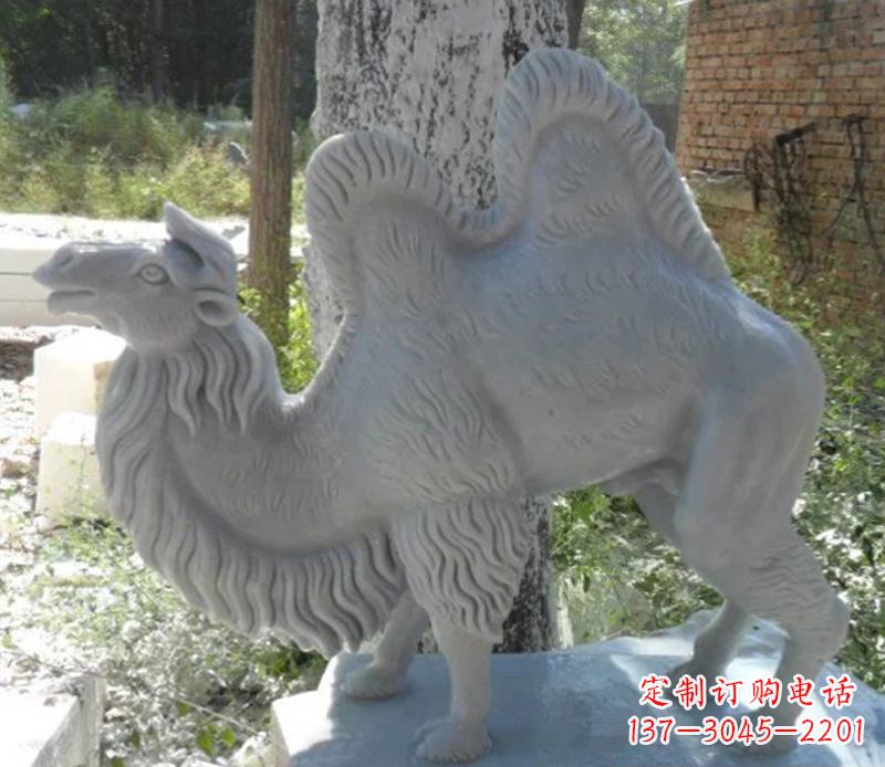 黄冈汉白玉骆驼雕，融入古朴奢华