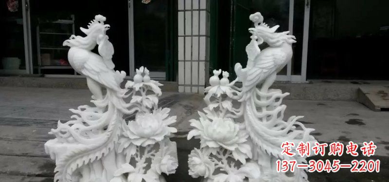 黄冈汉白玉凤凰雕塑