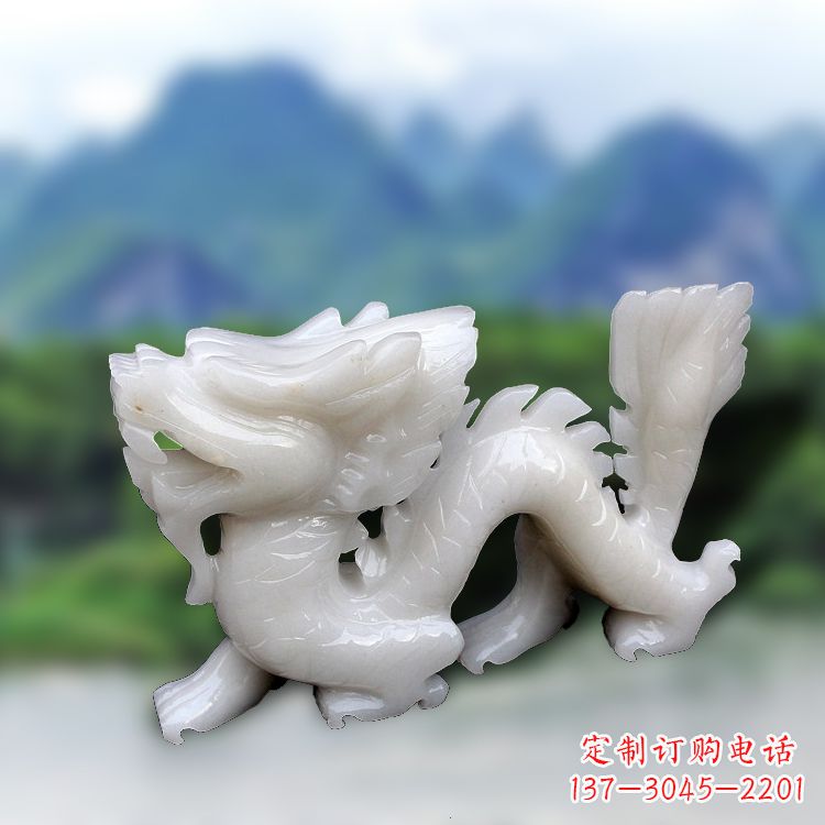 黄冈汉白玉龙雕塑