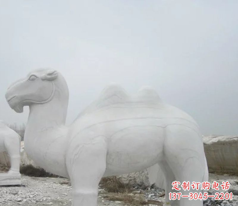 黄冈汉白玉骆驼石雕