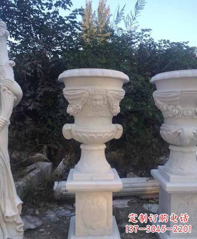 黄冈汉白玉欧式花盆