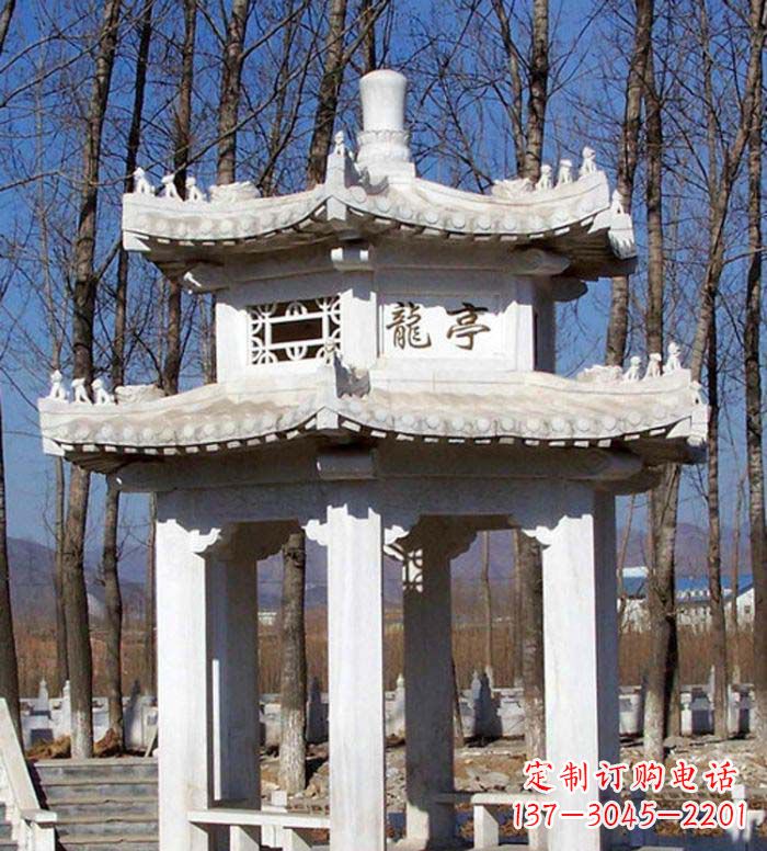 黄冈合肥双层石雕凉亭,助您畅享凉爽景致