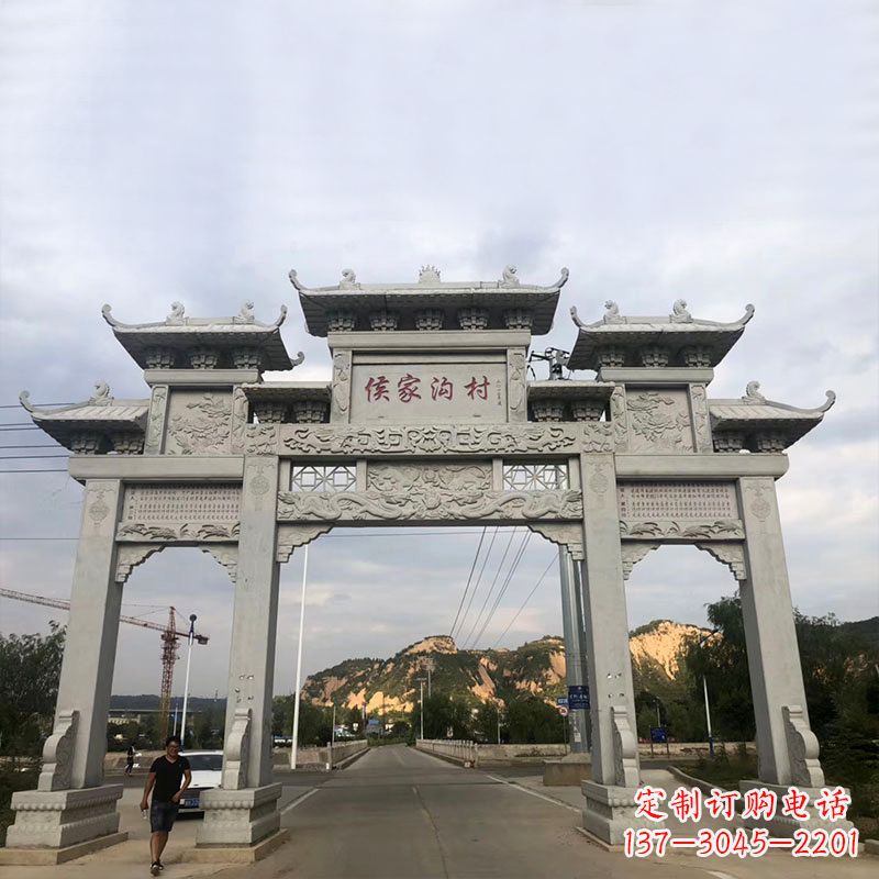 黄冈精美牌坊雕塑让您的品牌更加出彩