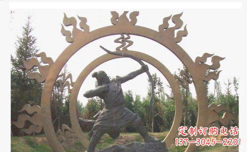 黄冈专业定制后羿雕塑,完美彰显人物神韵
